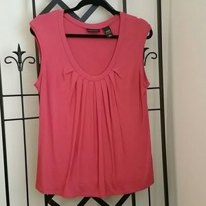 Dusty coral sleeveless blouse